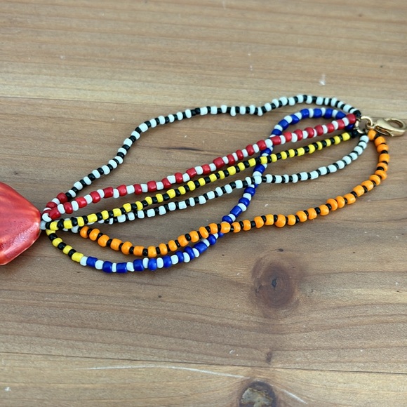 Zara multicolor chunky beaded necklace - Picture 10 of 10